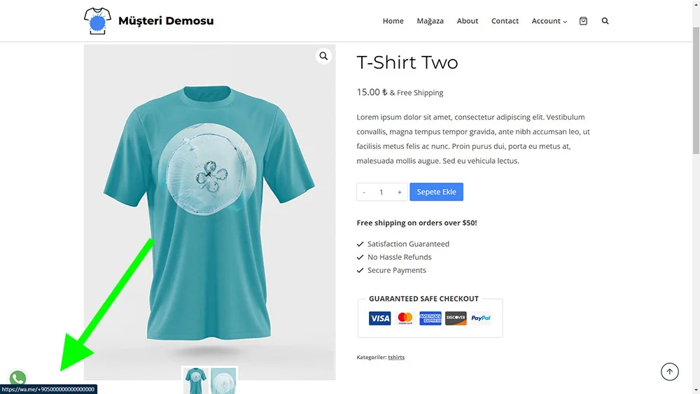 Ürün Sayfalarına Farklı WhatsApp Numaraları Tanımlama | urunlere farkli whatsapp ekleme 002