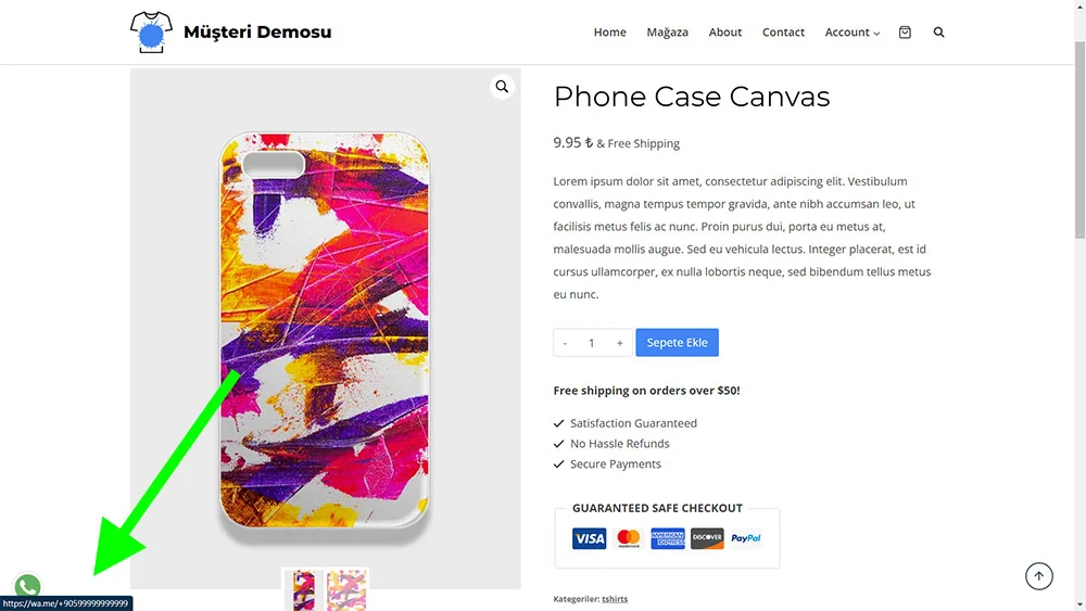 Ürün Sayfalarına Farklı WhatsApp Numaraları Tanımlama | urunlere farkli whatsapp ekleme 003