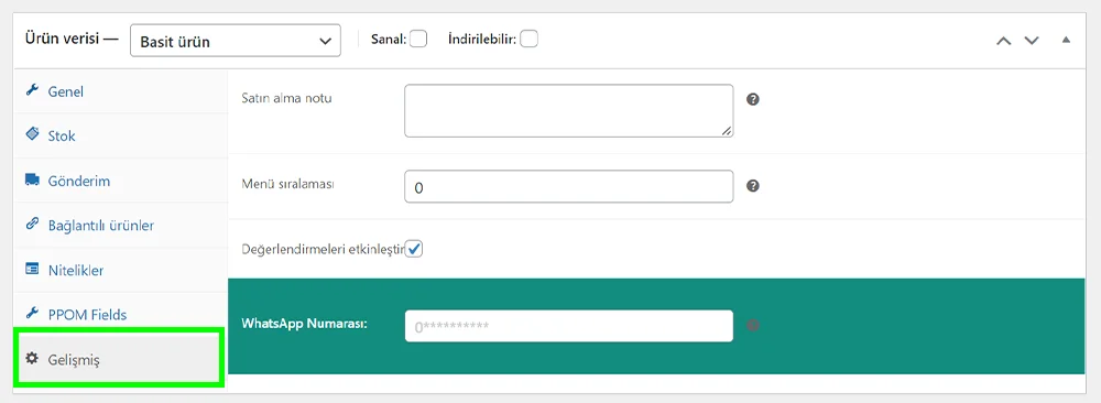 Ürün Sayfalarına Farklı WhatsApp Numaraları Tanımlama | urunlere farkli whatsapp ekleme